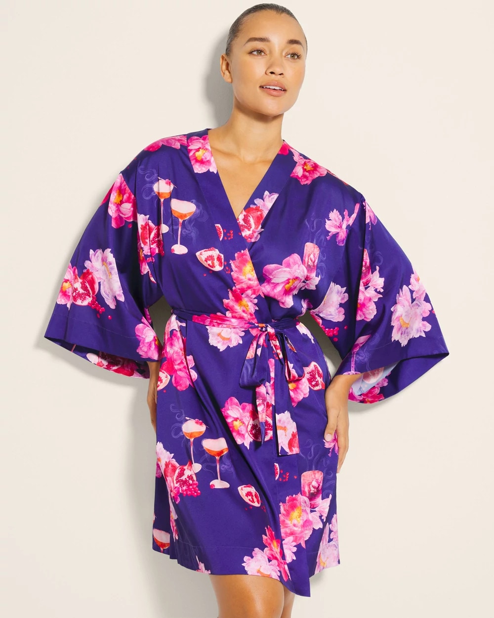 Kimono Robe - FROSTINIS PASSION FLOWER | Soma Online