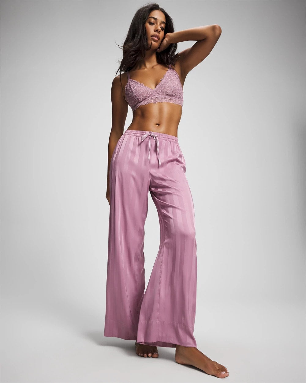 Shadow Stripe Pajama Pant - LILAC WINE | Soma outlet
