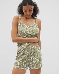 Printed Pajama Short - PALMTASTIC VETIVER/CHAMP | Soma Online