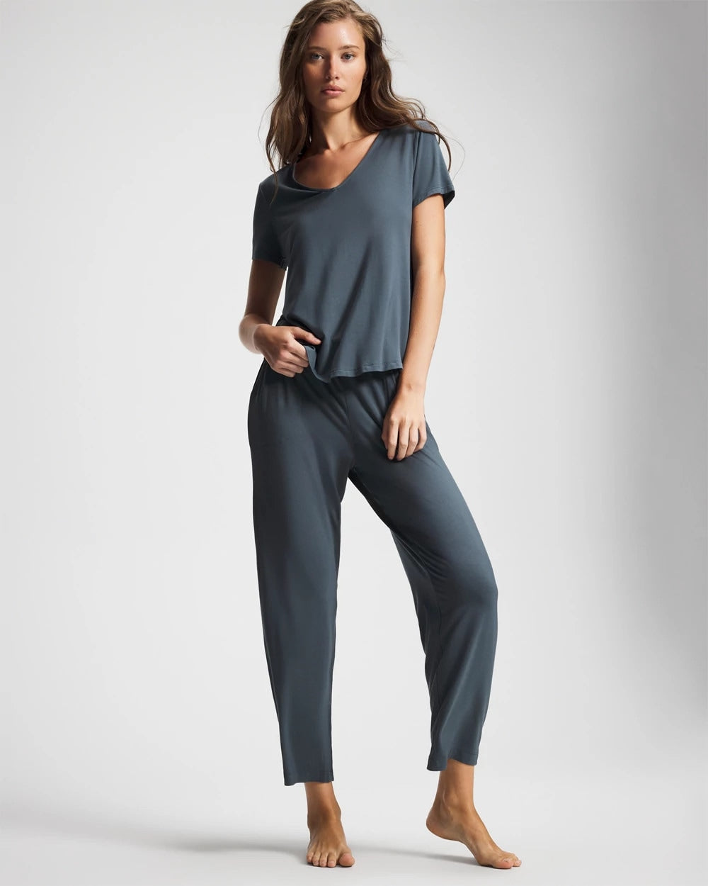 Short Sleeve Pajama Tee - PETROL | Soma near me