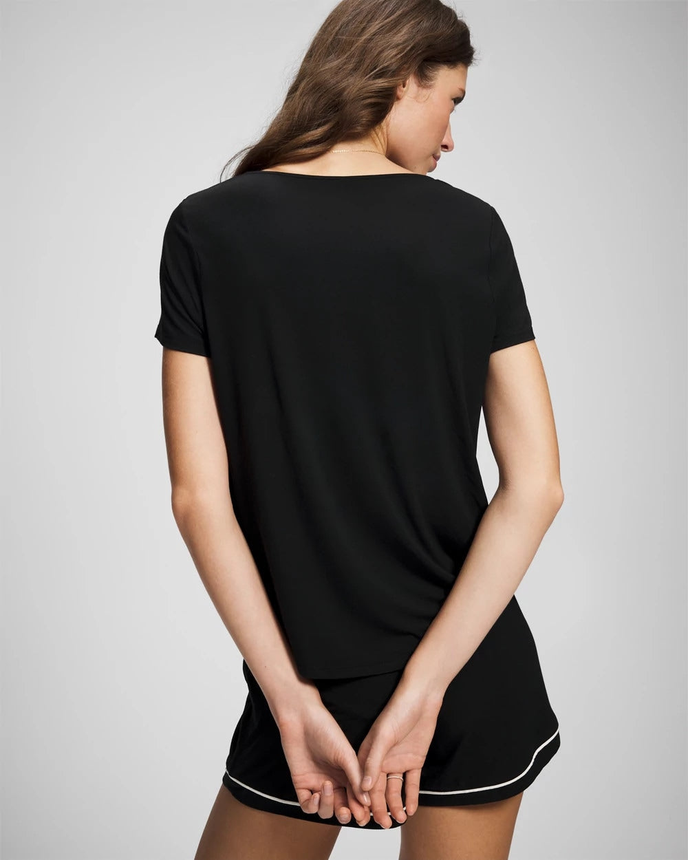 Short Sleeve Pajama Tee - BLACK | Soma on sale
