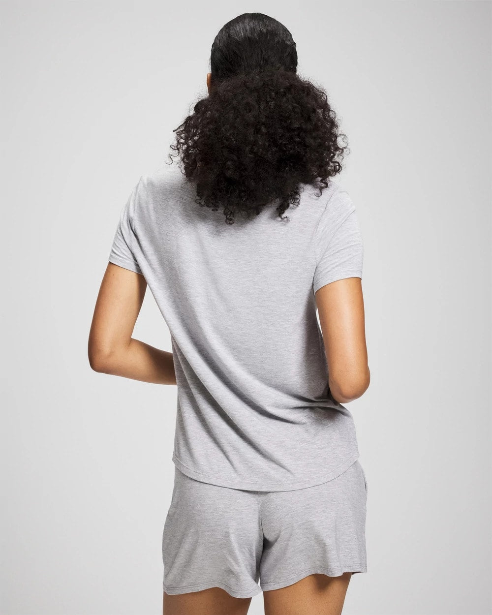 Short Sleeve Pajama Tee - HEATHER OPAL GRAY | Soma outlet