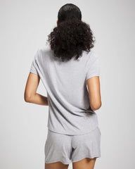 Short Sleeve Pajama Tee - HEATHER OPAL GRAY | Soma outlet