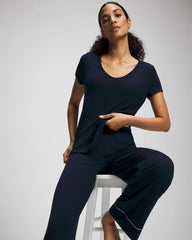 Short Sleeve Pajama Tee - NIGHTFALL NAVY | Soma for sale
