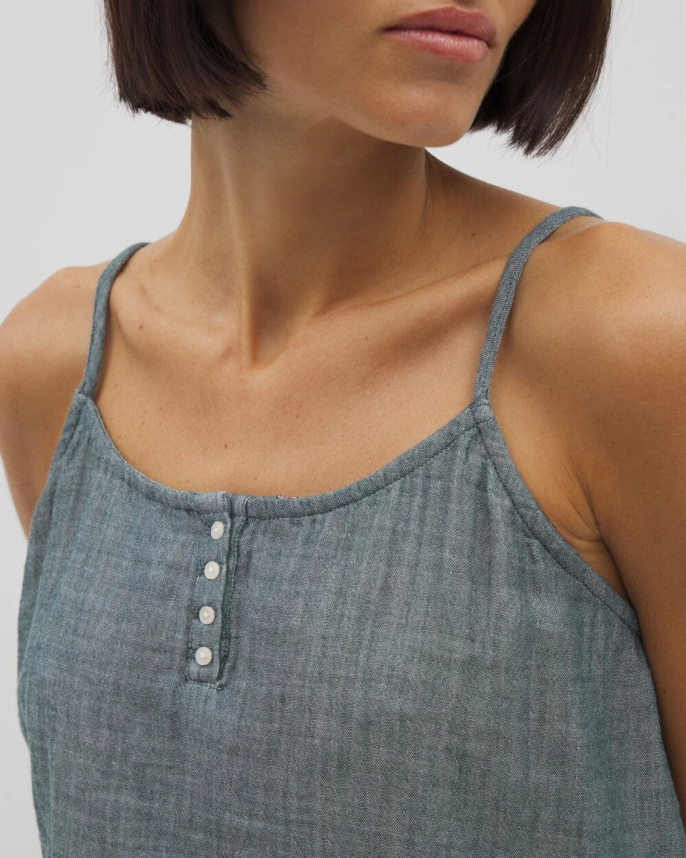 Cotton Gauze Pajama Cami - DARK SEA CROSSDYE | Soma outlet