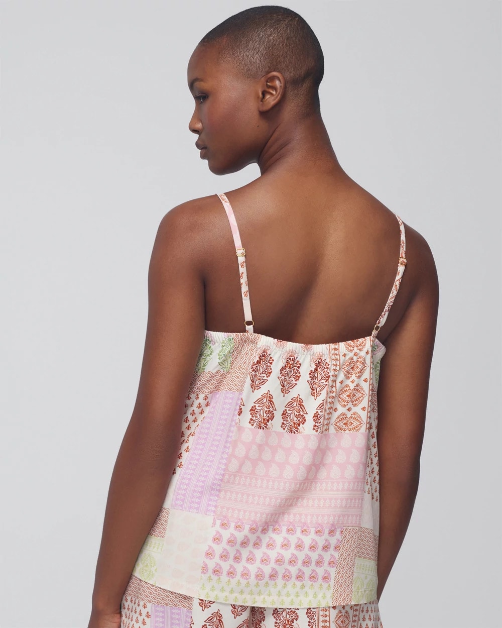 Pajama Cami - PERFECT PATCHWORK WHITE S | Soma outlet