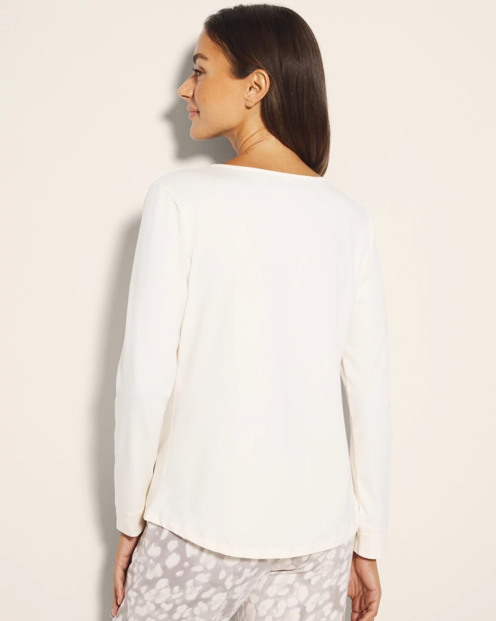 Long-Sleeve Pajama Top - CHAMPAGNE DREAMS | Soma for sale
