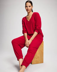 Banded Pajama Bottom - PAINT THE TOWN RED | Soma discount