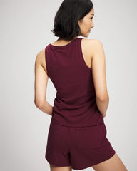 Ruched Pajama Tank - VELVET PLUM | Soma outlet