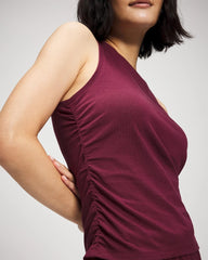 Ruched Pajama Tank - VELVET PLUM | Soma outlet