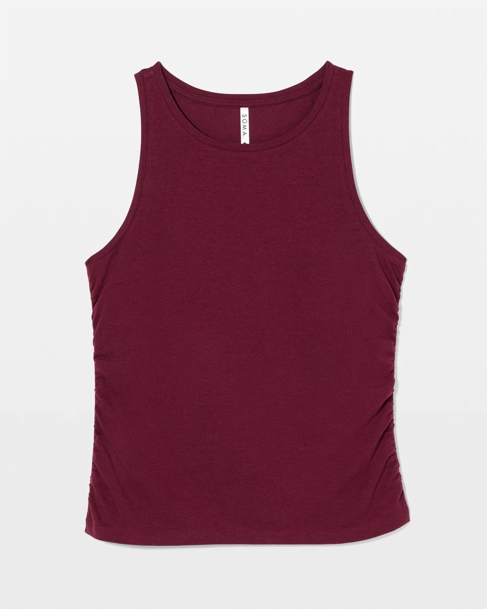 Ruched Pajama Tank - VELVET PLUM | Soma outlet