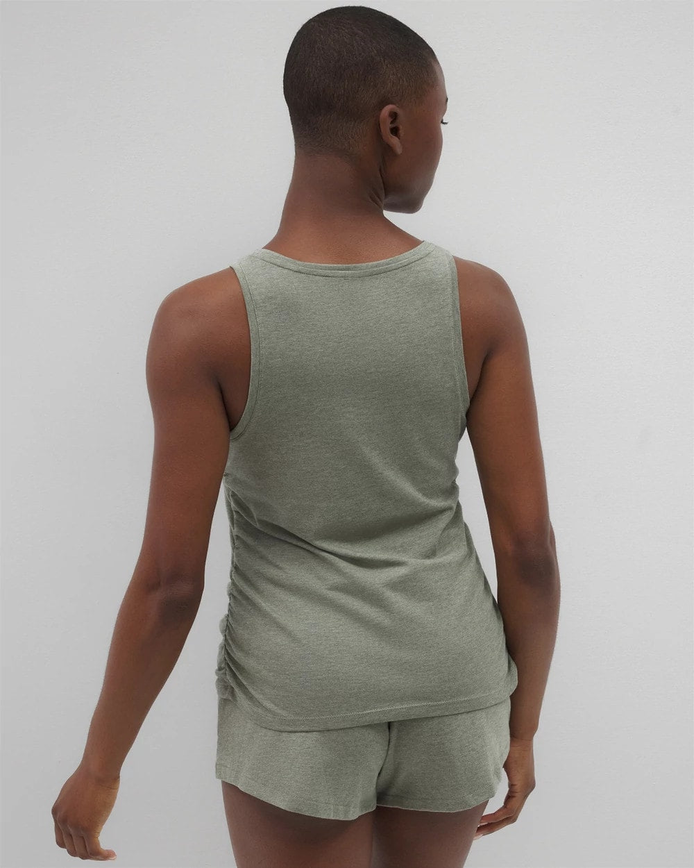 Ruched Pajama Tank - HEATHER HIGHLANDS | Soma near me