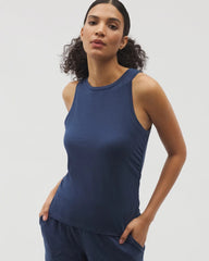 Ruched Pajama Tank - INK BLUE | Soma for sale
