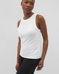 Ruched Pajama Tank - OPTIC WHITE | Soma discount