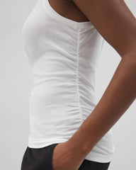 Ruched Pajama Tank - OPTIC WHITE | Soma discount