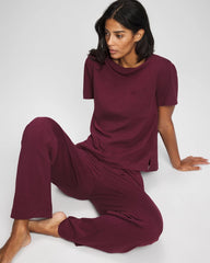 Short-Sleeve Pocket Pajama Tee - VELVET PLUM | Soma outlet