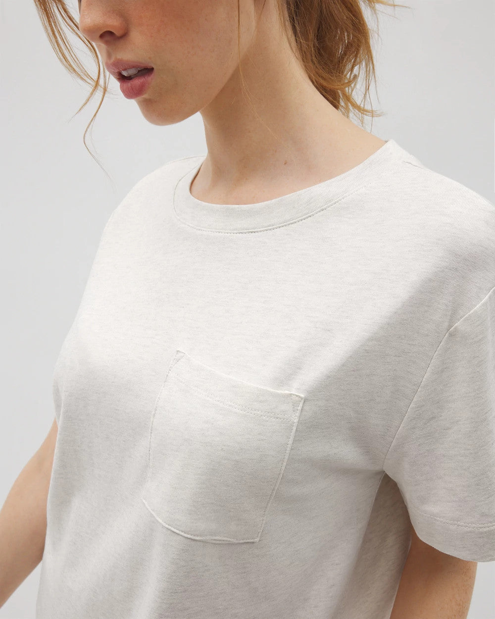 Short-Sleeve Pocket Pajama Tee - HEATHER CRYSTAL | Soma for sale