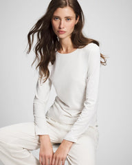 Ruched Long Sleeve Pajama Tee - HEATHER CRYSTAL | Soma near me