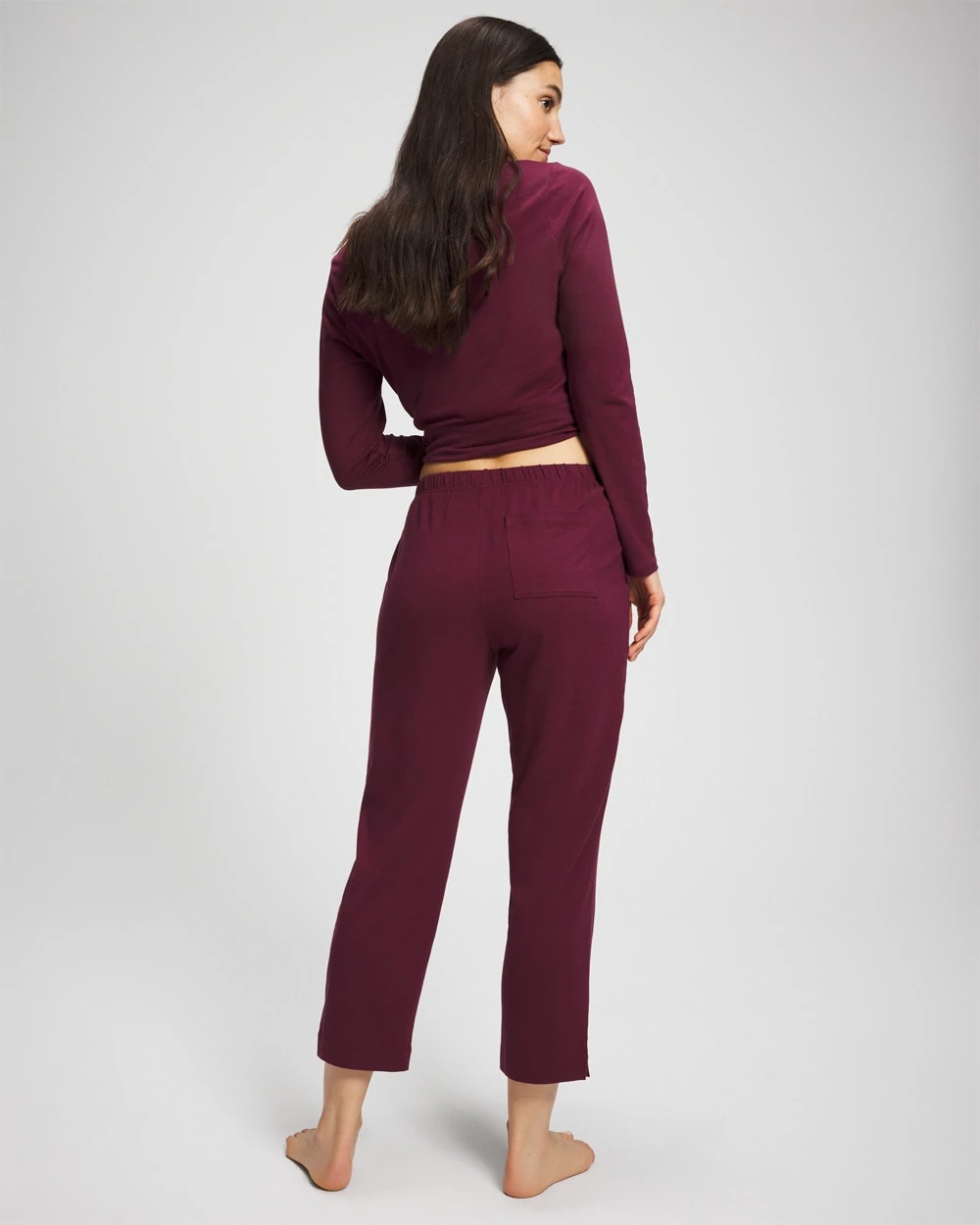 Crop Pajama Pants - VELVET PLUM | Soma on sale