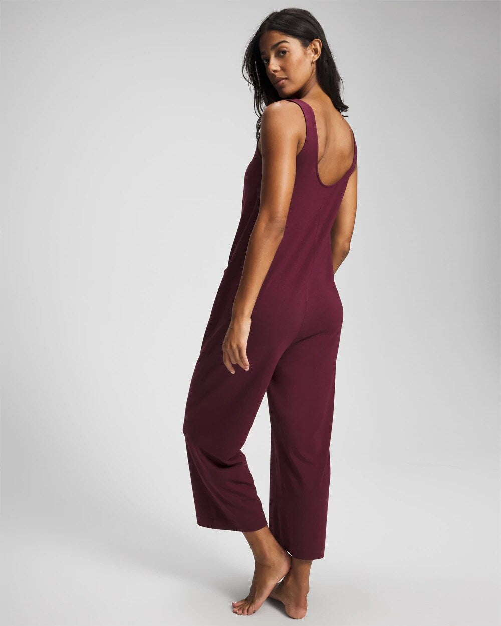 Henley Jumpsuit - VELVET PLUM | Soma on sale