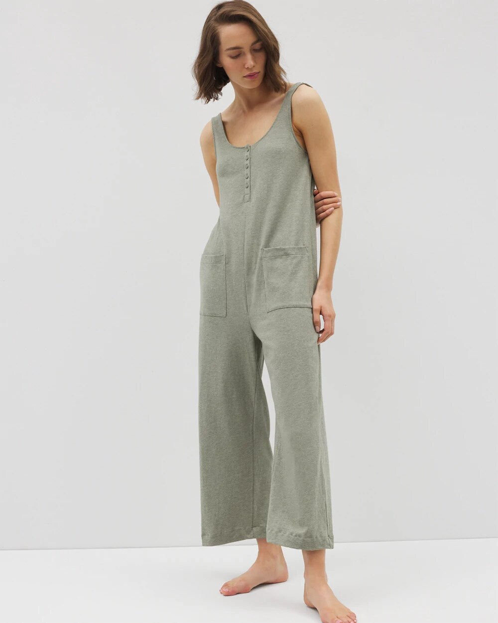 Henley Jumpsuit - HEATHER HIGHLANDS | Soma sale