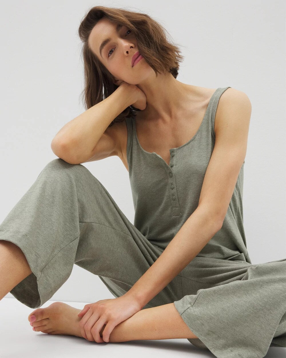 Henley Jumpsuit - HEATHER HIGHLANDS | Soma sale