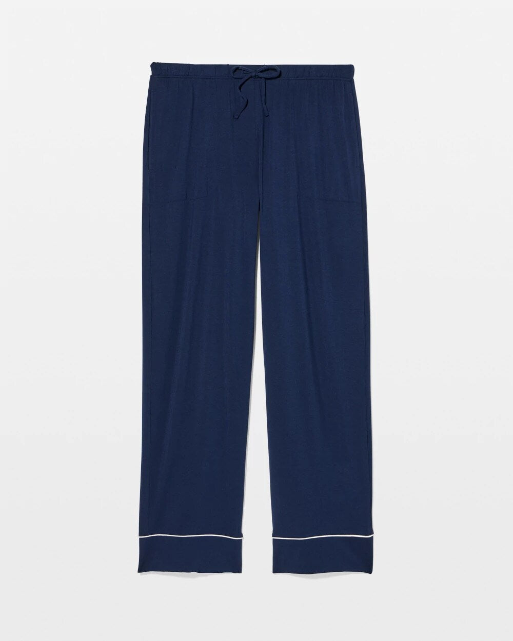 Solid Piped Pajama Pants - NIGHTFALL NAVY | Soma near me