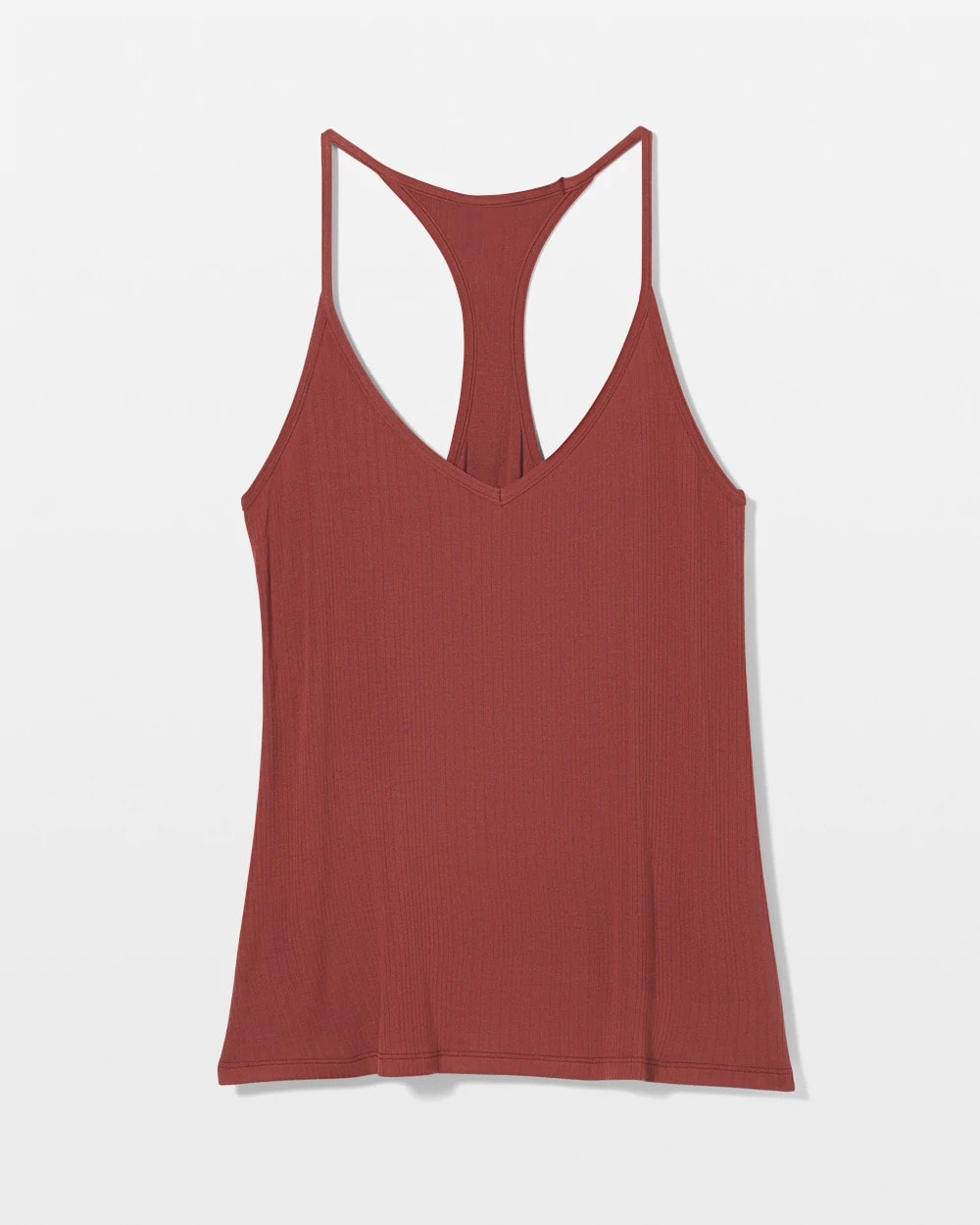 Lightweight Rib Knit Pajama Cami - SPICED MAHOGANY | Soma discount