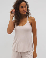 Lightweight Rib Knit Pajama Cami - HEATHER BARELY THERE | Soma Online