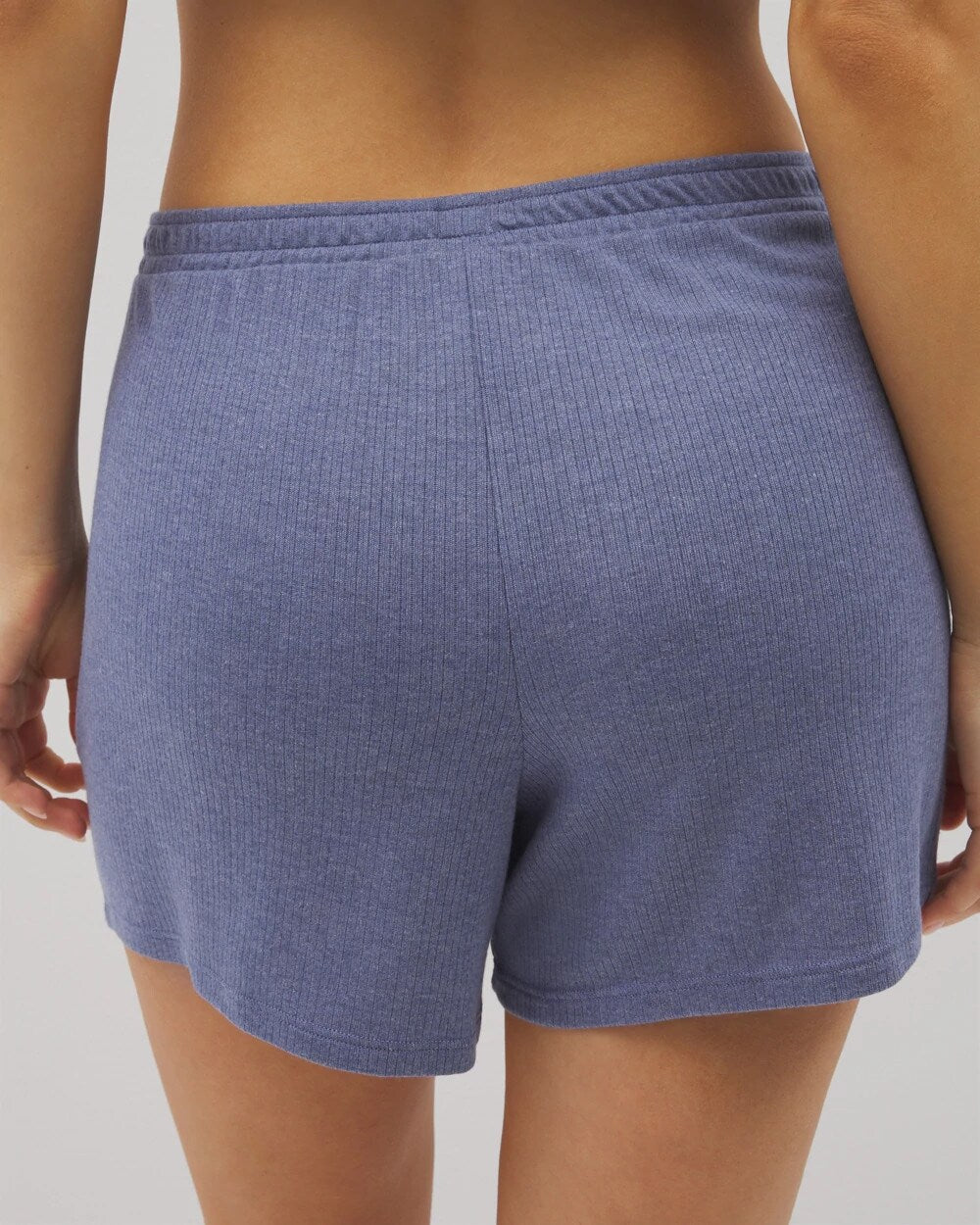 Lightweight Rib Knit Pajama Shorts - HEATHER DUSK | Soma on sale