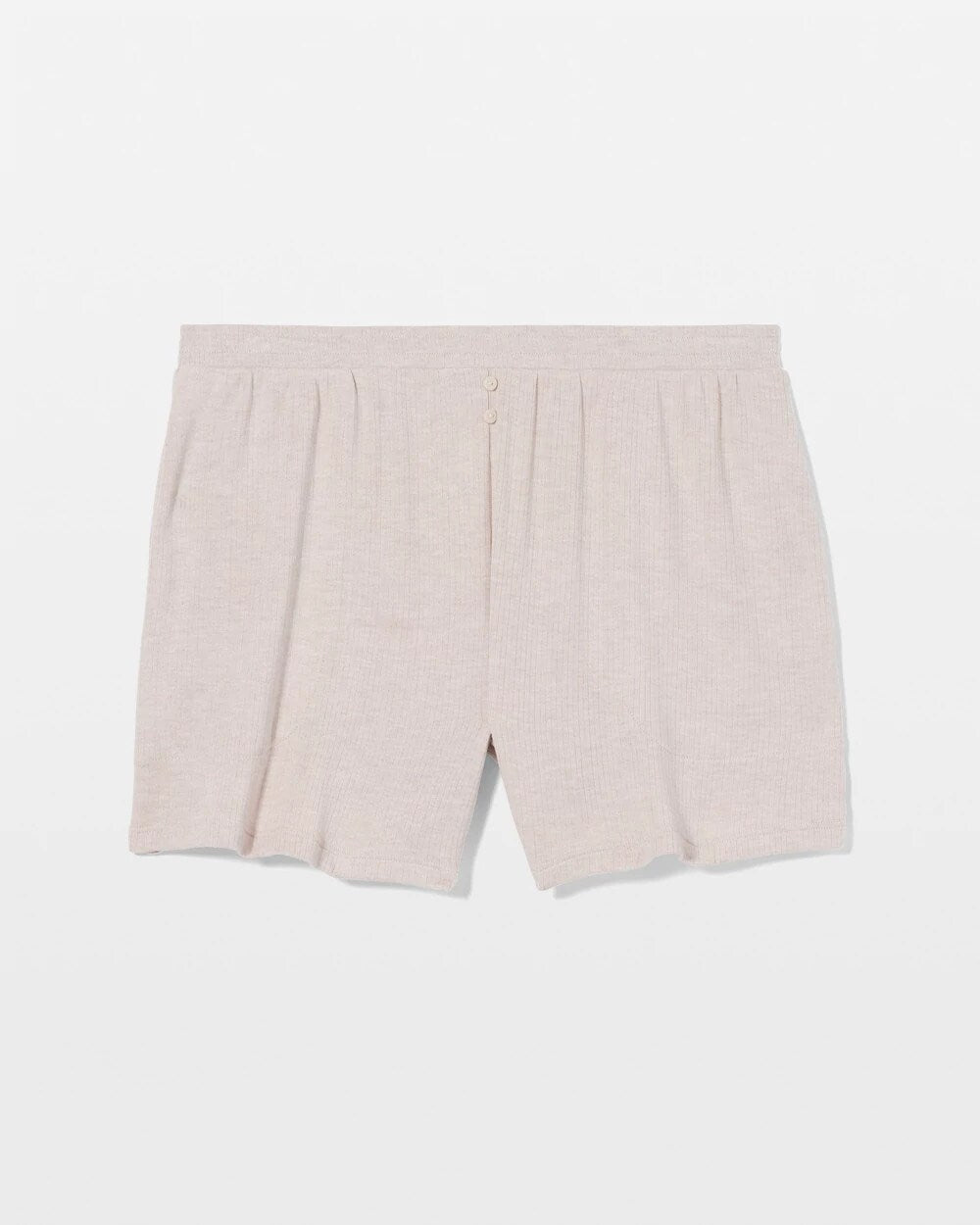 Lightweight Rib Knit Pajama Shorts - HEATHER BARELY THERE | Soma sale