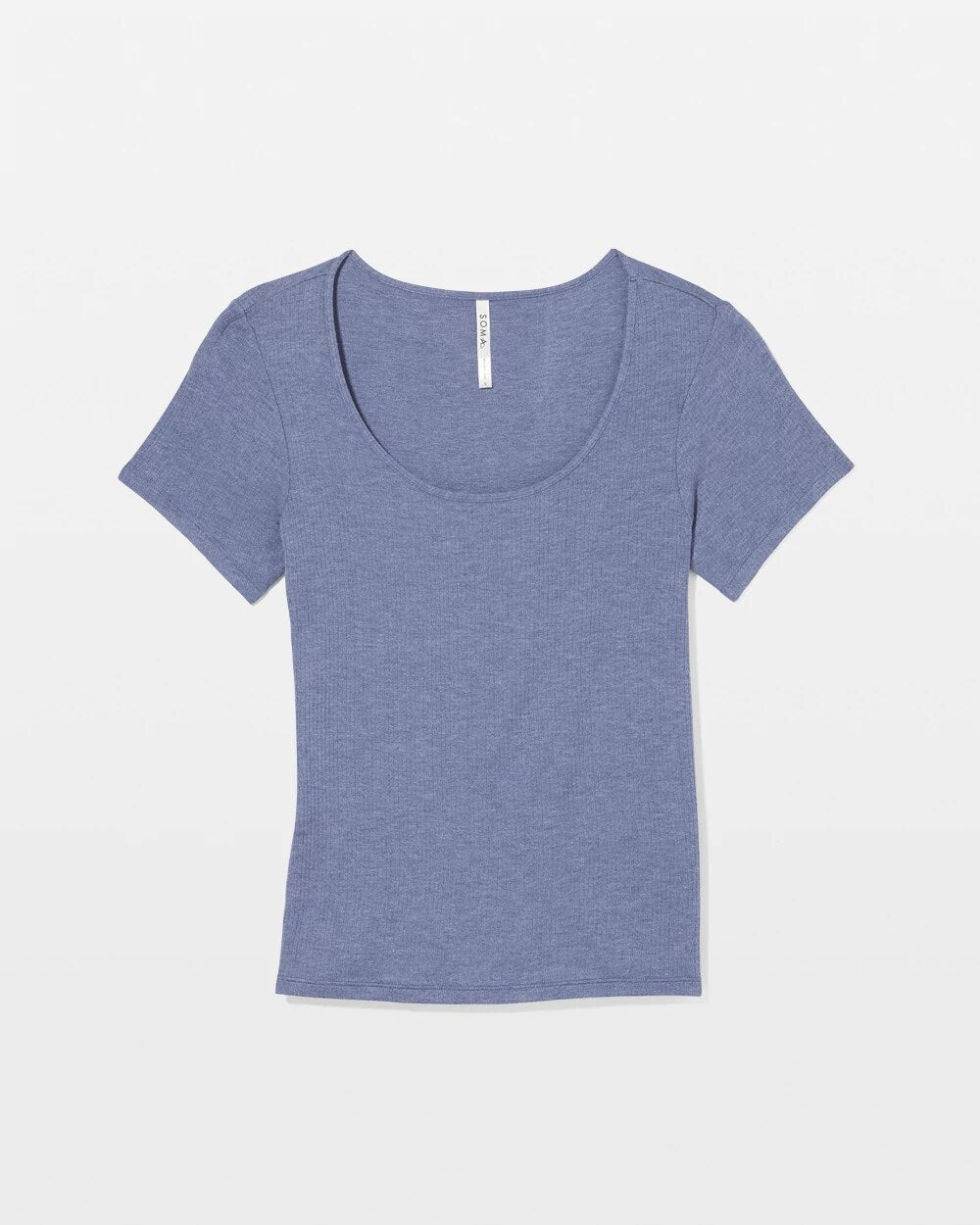 Lightweight Rib Knit Short Sleeve Pajama Tee - HEATHER DUSK | Soma outlet