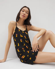 Strappy Sleepshirt - FELINE FUN MID BLK | Soma for sale