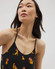Strappy Sleepshirt - FELINE FUN MID BLK | Soma for sale