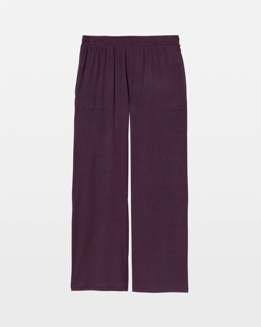 Lightweight Rib Knit Wide Leg Pajama Pants - PLUM PERFECT | Soma on sale