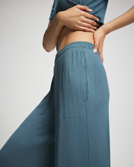 Lightweight Rib Knit Wide Leg Pajama Pants - TAPESTRY | Soma sale