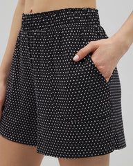 Long Pajama Shorts - THOUGHTFUL DOT BLACK | Soma on sale