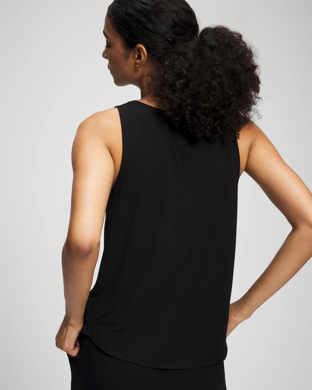 V-Neck Pajama Tank - BLACK | Soma Online