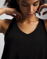 V-Neck Pajama Tank - BLACK | Soma Online