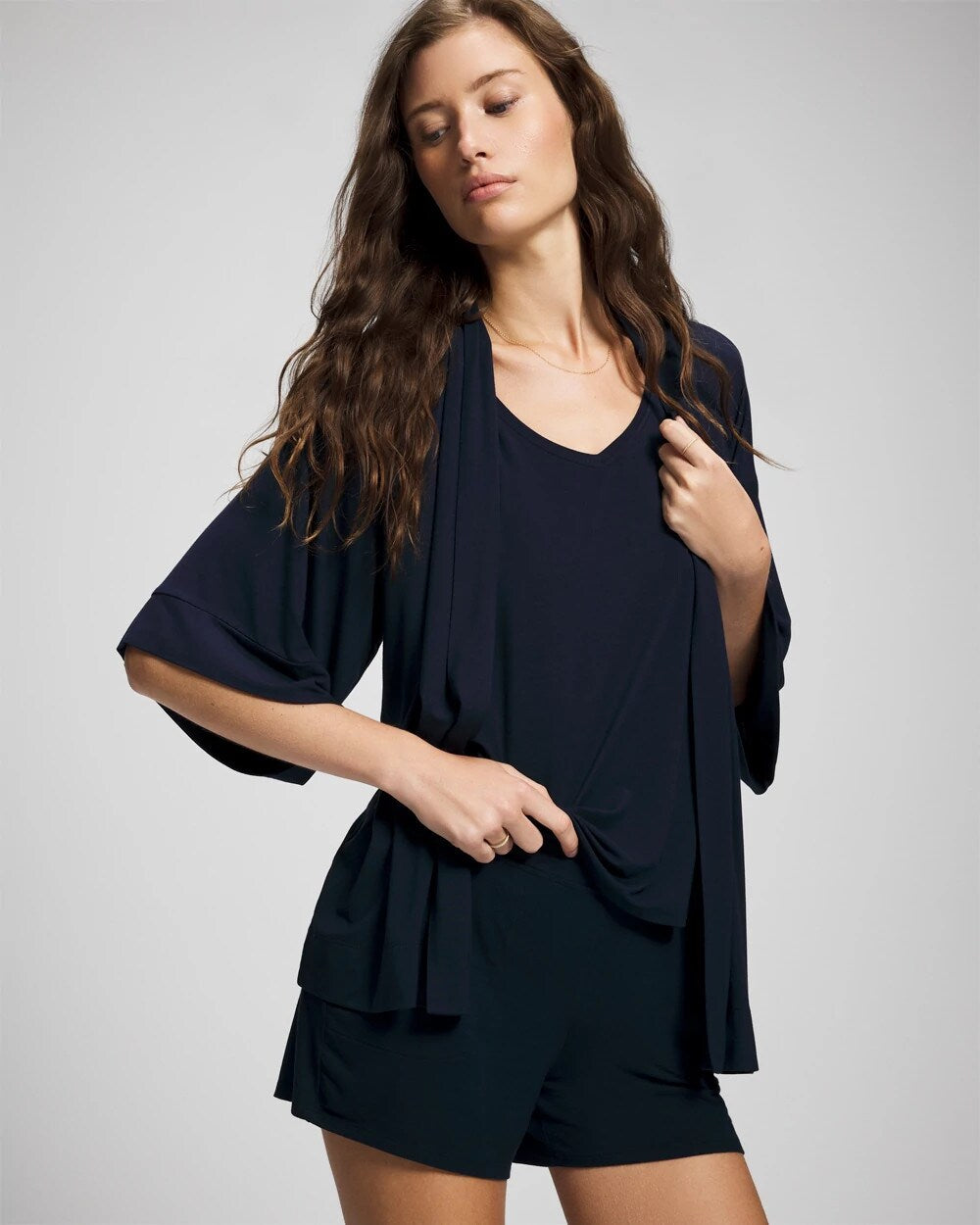 Pajama Cardi - NIGHTFALL NAVY | Soma on sale