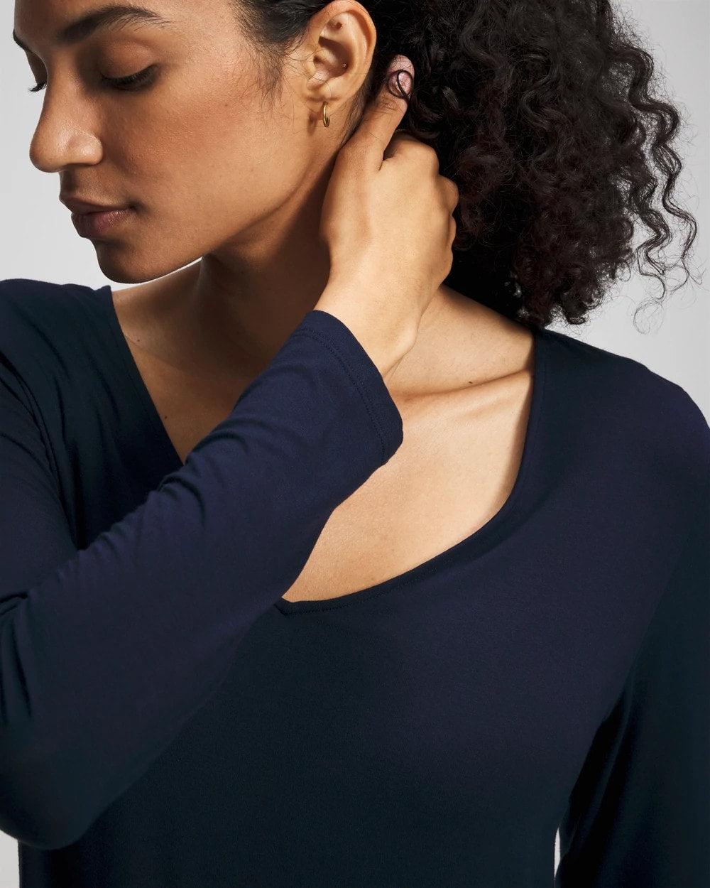 Long-Sleeve Pajama Top - NIGHTFALL NAVY | Soma discount
