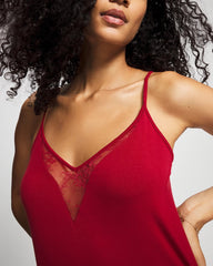 Lace Midi Nightgown - PAINT THE TOWN RED | Soma Online