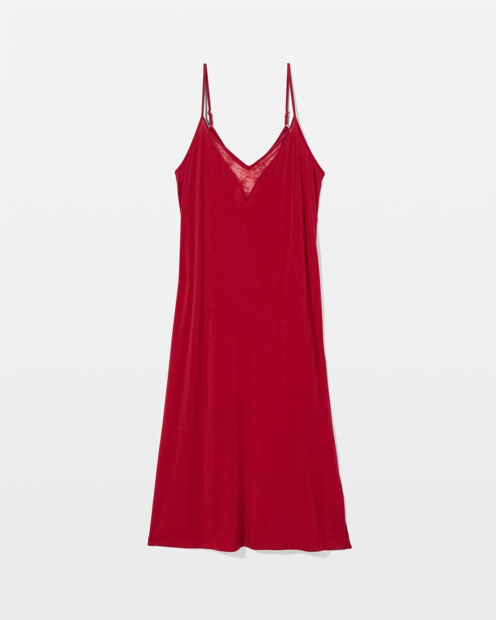 Lace Midi Nightgown - PAINT THE TOWN RED | Soma Online