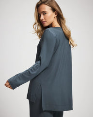 Long Sleeve Pajama Tee - PETROL | Soma outlet