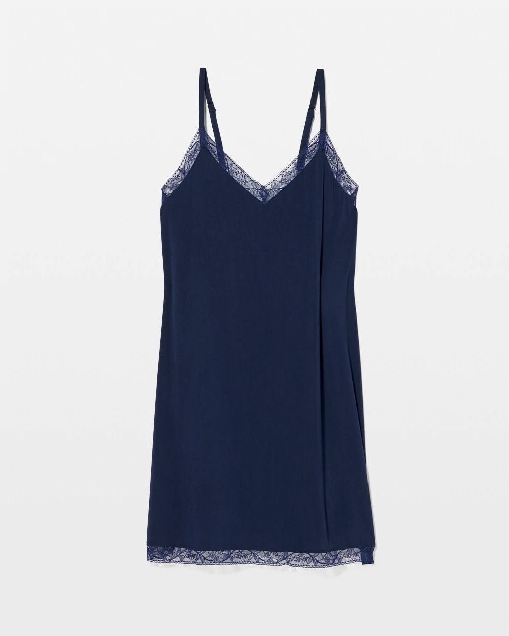 Lace Trim Chemise - NIGHTFALL NAVY | Soma on sale