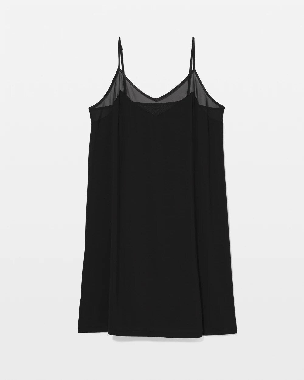 Mesh Trim Chemise - BLACK | Soma for sale