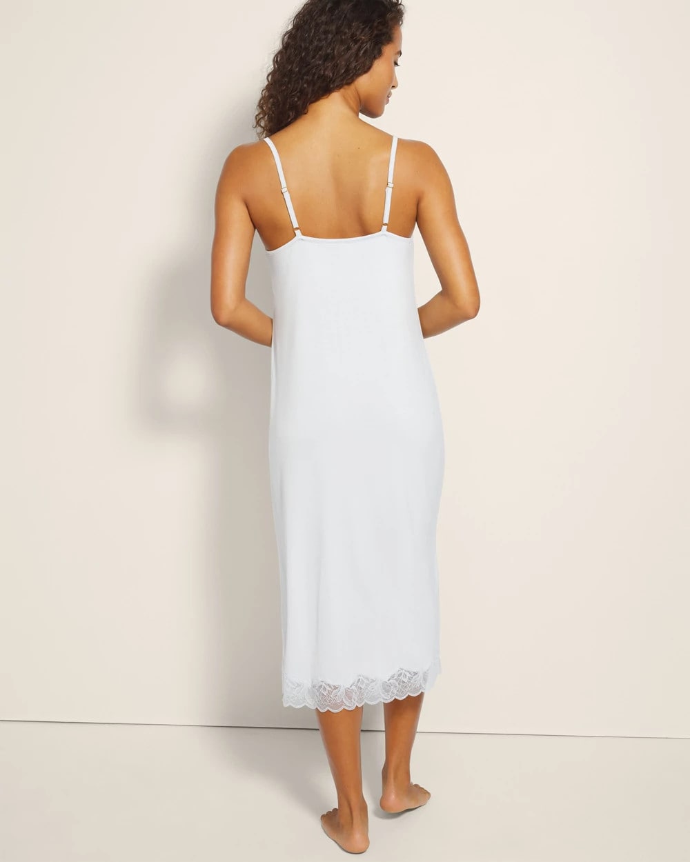 Lace-Trim Midi Gown - BLUE MIST | Soma on sale