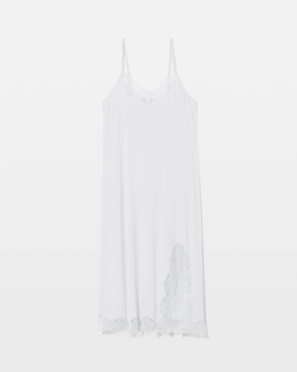 Lace-Trim Midi Gown - BLUE MIST | Soma on sale
