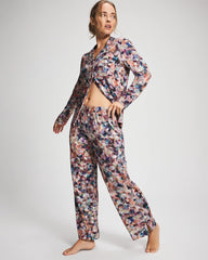 Ankle Pajama Pants - PETAL MOSAIC PETROL | Soma discount