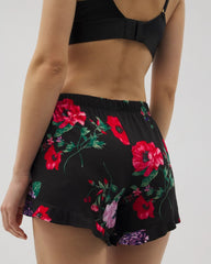 Ruffle Pajama Shorts - RHAPSODY FLORA BLACK | Soma sale